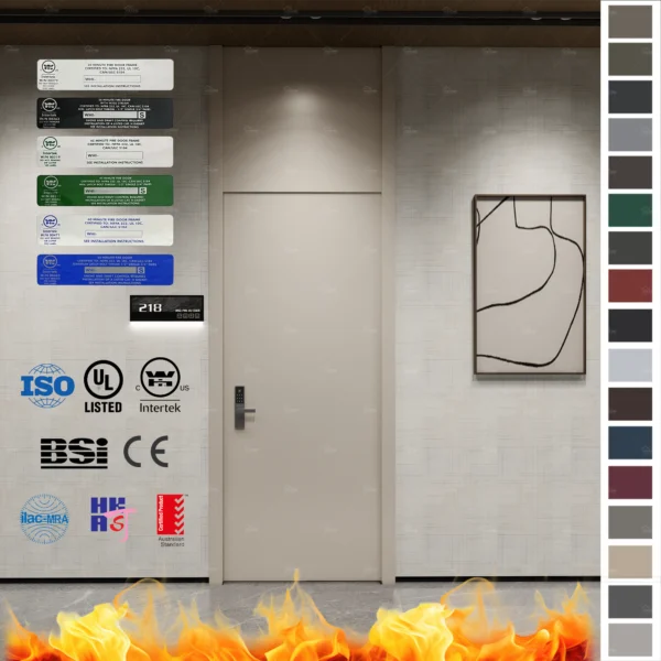 Fire Rated Doors for luxury houses, designed by China’s top wood door manufacturer. Certified protection for fire safety in Australia & New Zealand.