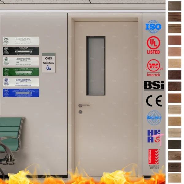 Upgrade hospital safety with BS EN Certified Fire Rated Door solutions.