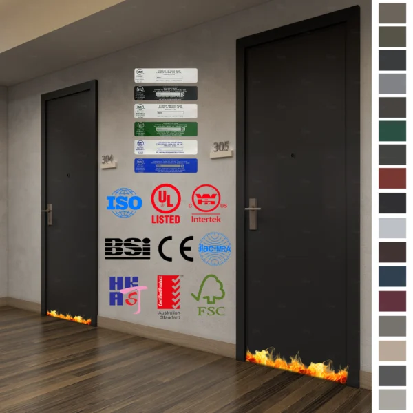 Modern, minimalist solid wood doors for bedrooms and apartments by China’s leading manufacturer.