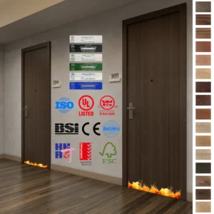 Discover premium Fire Rated Door solutions for apartment entrances.