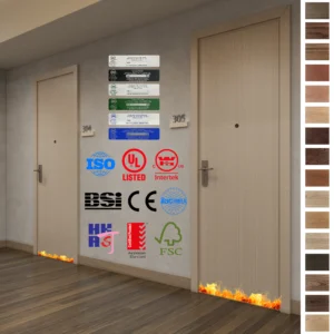 Fire Rated Door: Fireproof, waterproof, and soundproof wood doors for apartments.