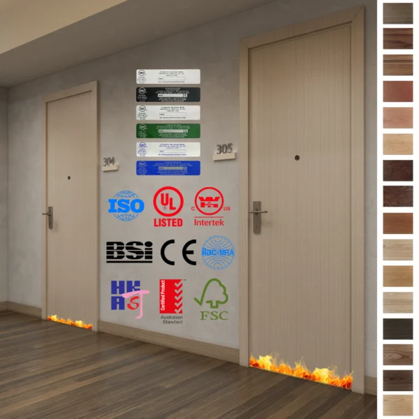 Fire Rated Door: Fireproof, waterproof, and soundproof wood doors for apartments.