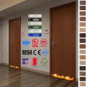 Fire Rated Door innovations: Custom luxury wood interior doors for apartments and rooms.
