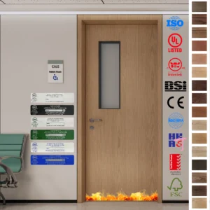 Fire Rated Door innovation meets modern design. Custom wood hospital room doors from China’s top manufacturer ensure safety and elegance.
