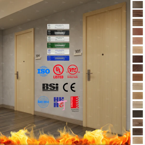 Ensure safety with Fire Rated Door designs from China’s top manufacturer. Anti-fire doors meet EU standards, ideal for secure apartment entryways.