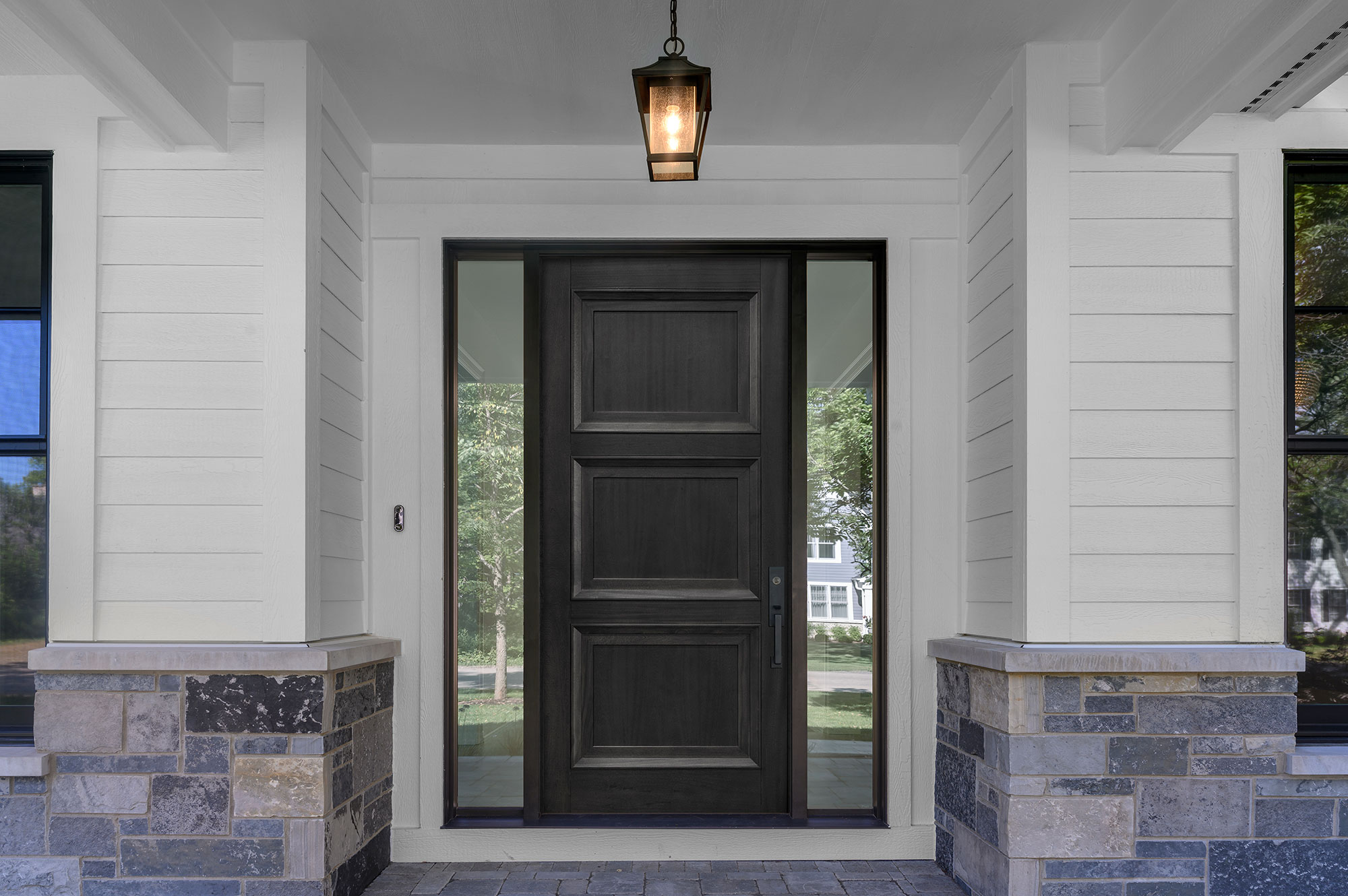 Robust Exterior Door made from durable wood for superior weather resistance.