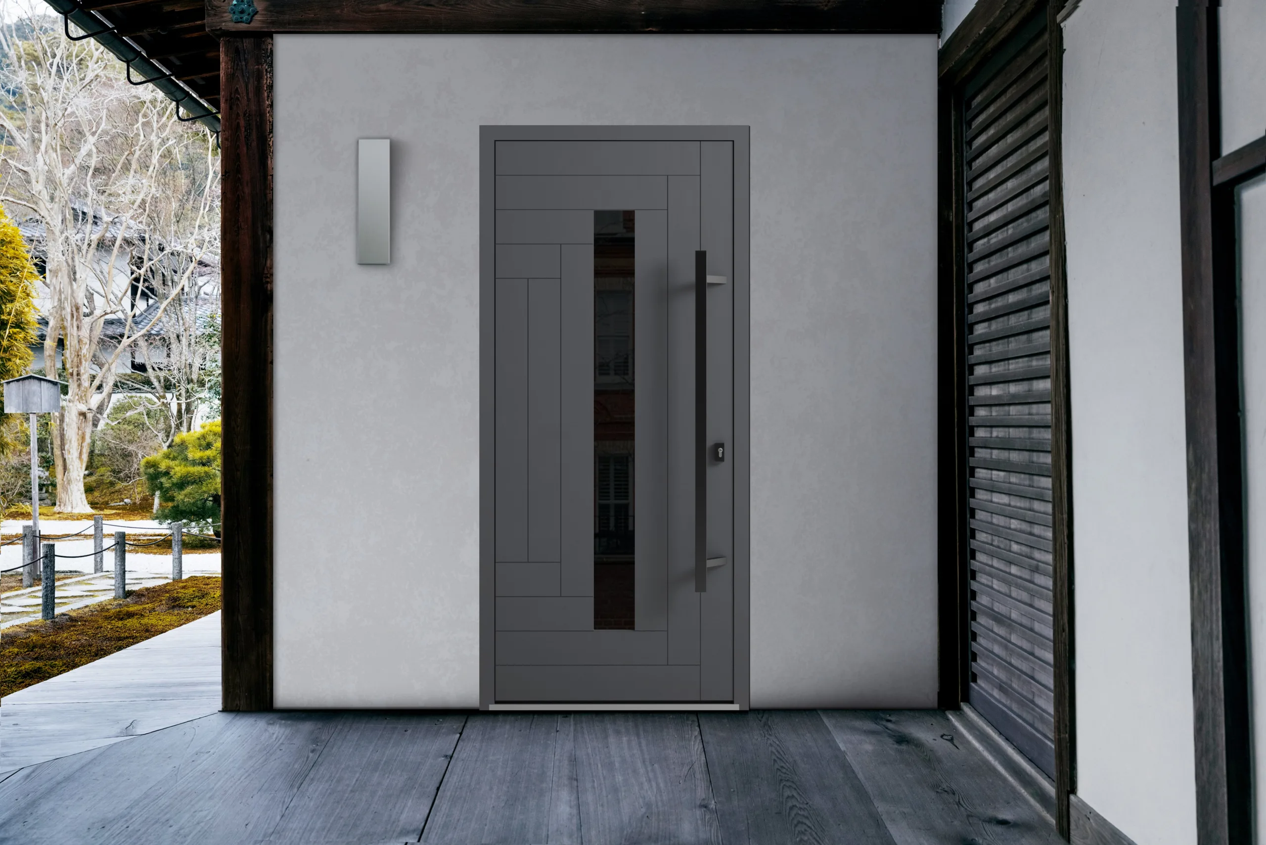 Beautifully designed Exterior Door offering both style and security for homes.