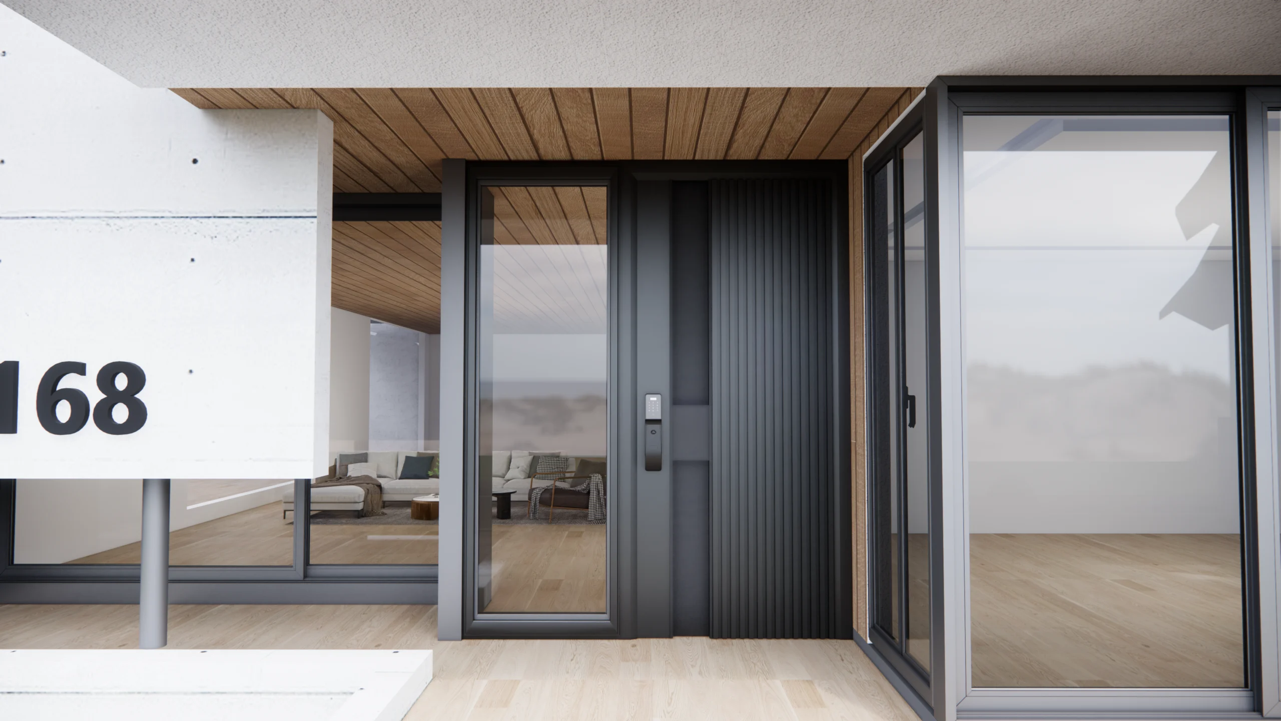 Classic Exterior Door in wood, combining traditional design with modern durability.