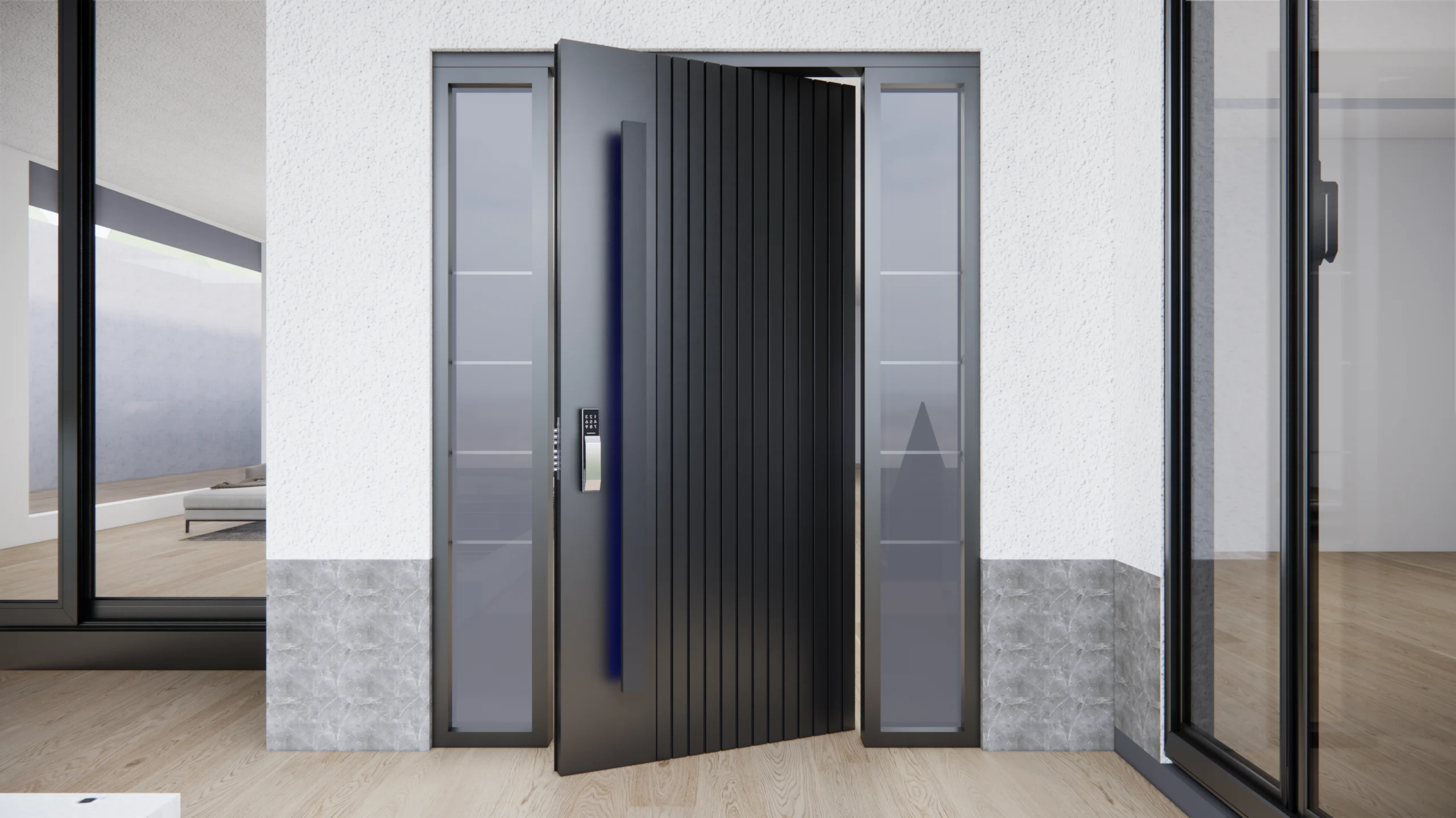 Classic wooden Exterior Door offering timeless charm and sturdy performance.