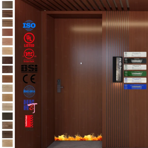 2025 Hot New Fire Rated Door for vacation villages and hotels.