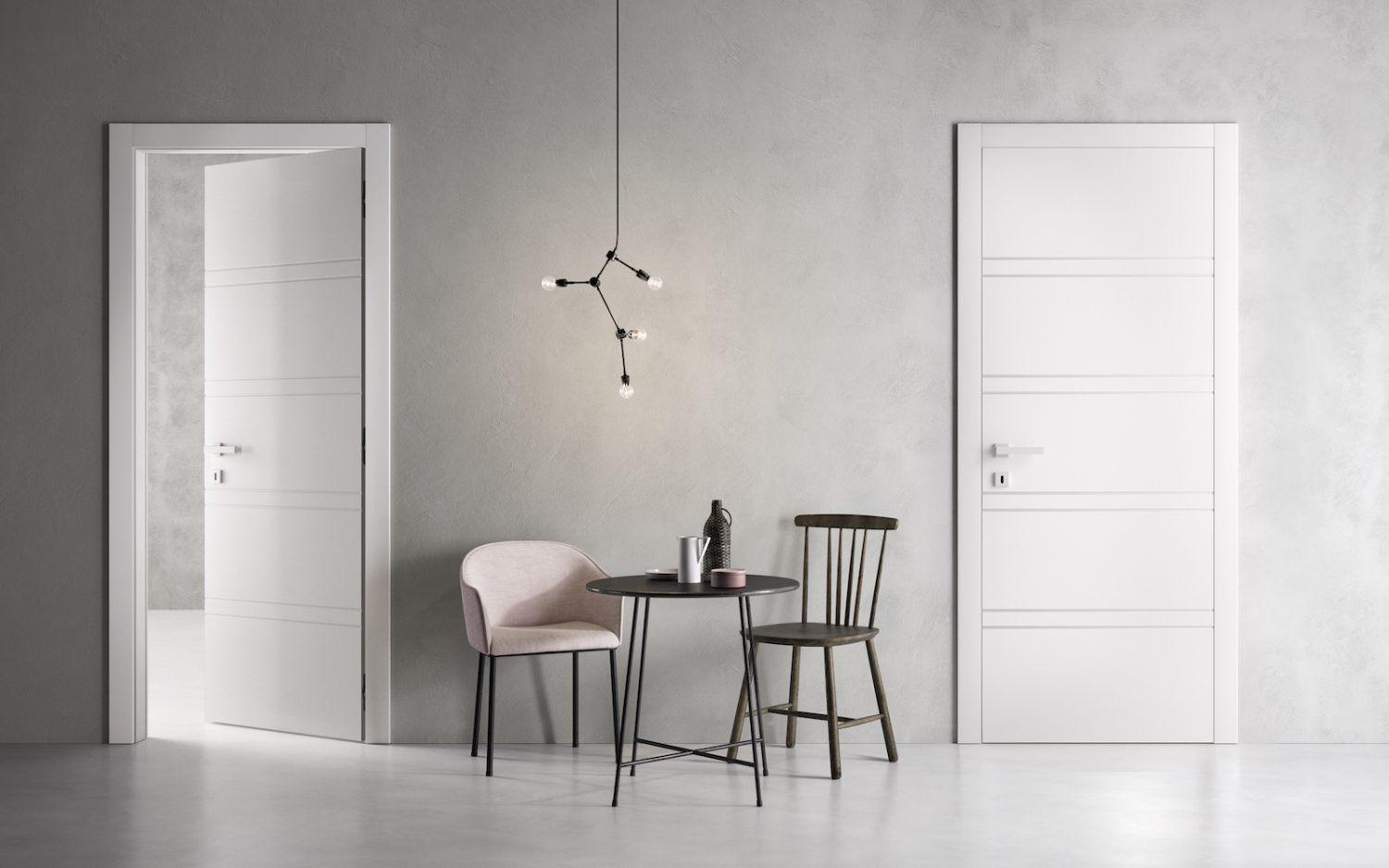 Premium lacquered door featuring a sleek and polished design, ideal for contemporary home interiors.