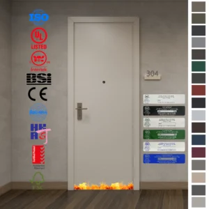 Protect your apartment with a certified Fire Rated Door.