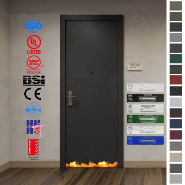 Protect your apartment with an AS Certified Fire Rated Door.