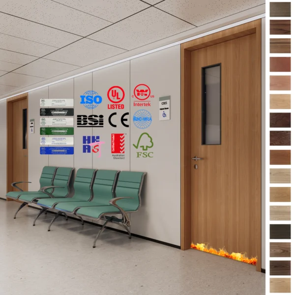 China Fire Rated Door suppliers offer premium wooden doors for hospitals.
