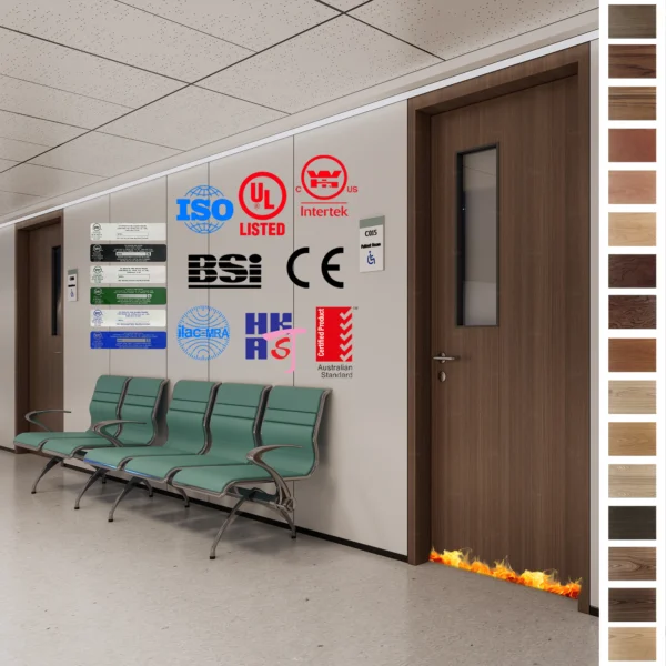 Fire Rated Door, Europe-approved with modern design.