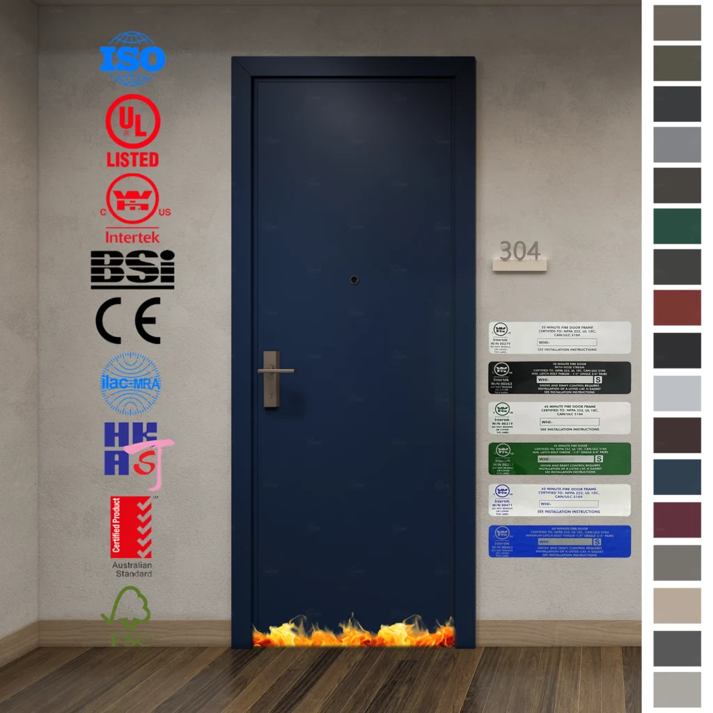 Fire Rated Door Supplier for Luxury Apartments Door in Europe
