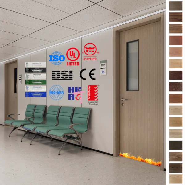 Ensure safety with our Fire Rated Doors for hospital rooms.