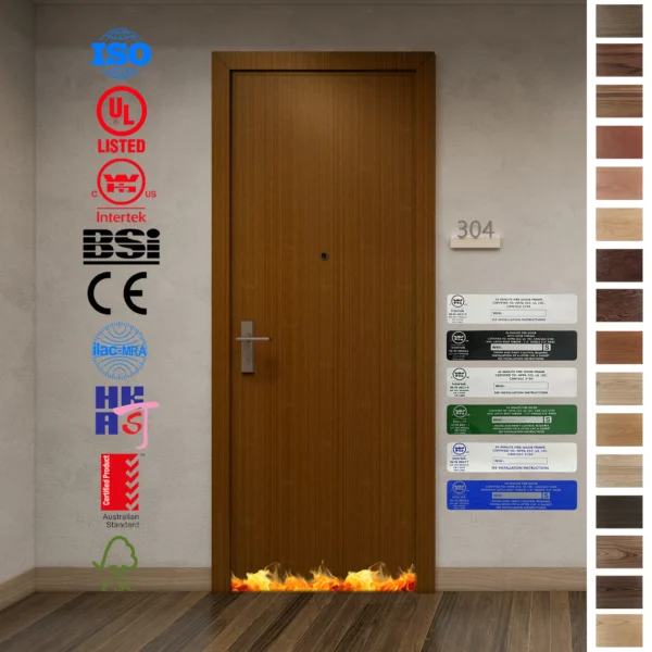 Our wood fire proof doors offer 30, 60, and 90-minute fire protection for apartments.