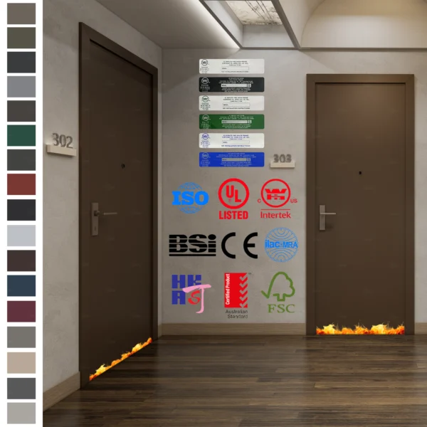Fire Rated Door made in Foshan with 60-minute UL rating.