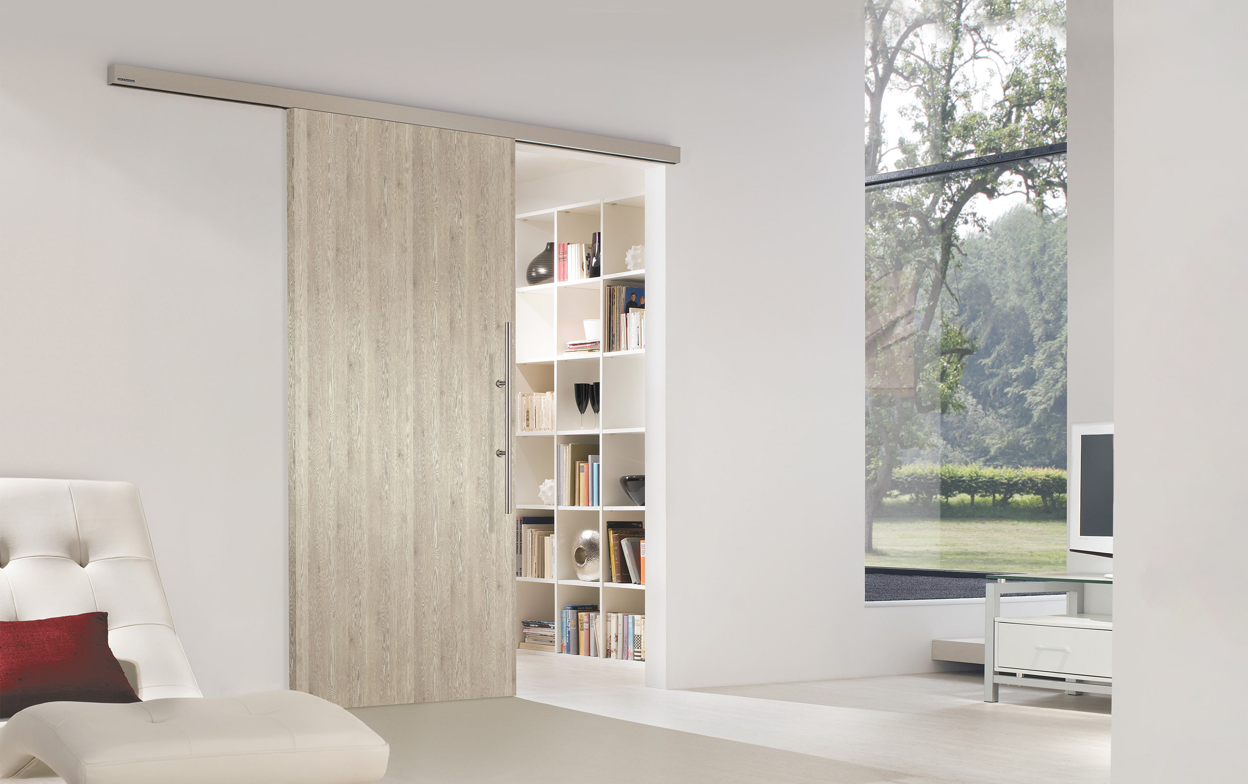 Luxury sliding patio door offering a panoramic view with smooth and quiet operation.