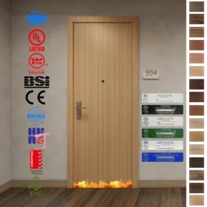 Discover our Fire Rated Door featuring solid wood composite MDF panels.