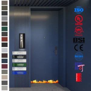 Fire Rated Door for Europe hotels, BS EN certified and CE approved.