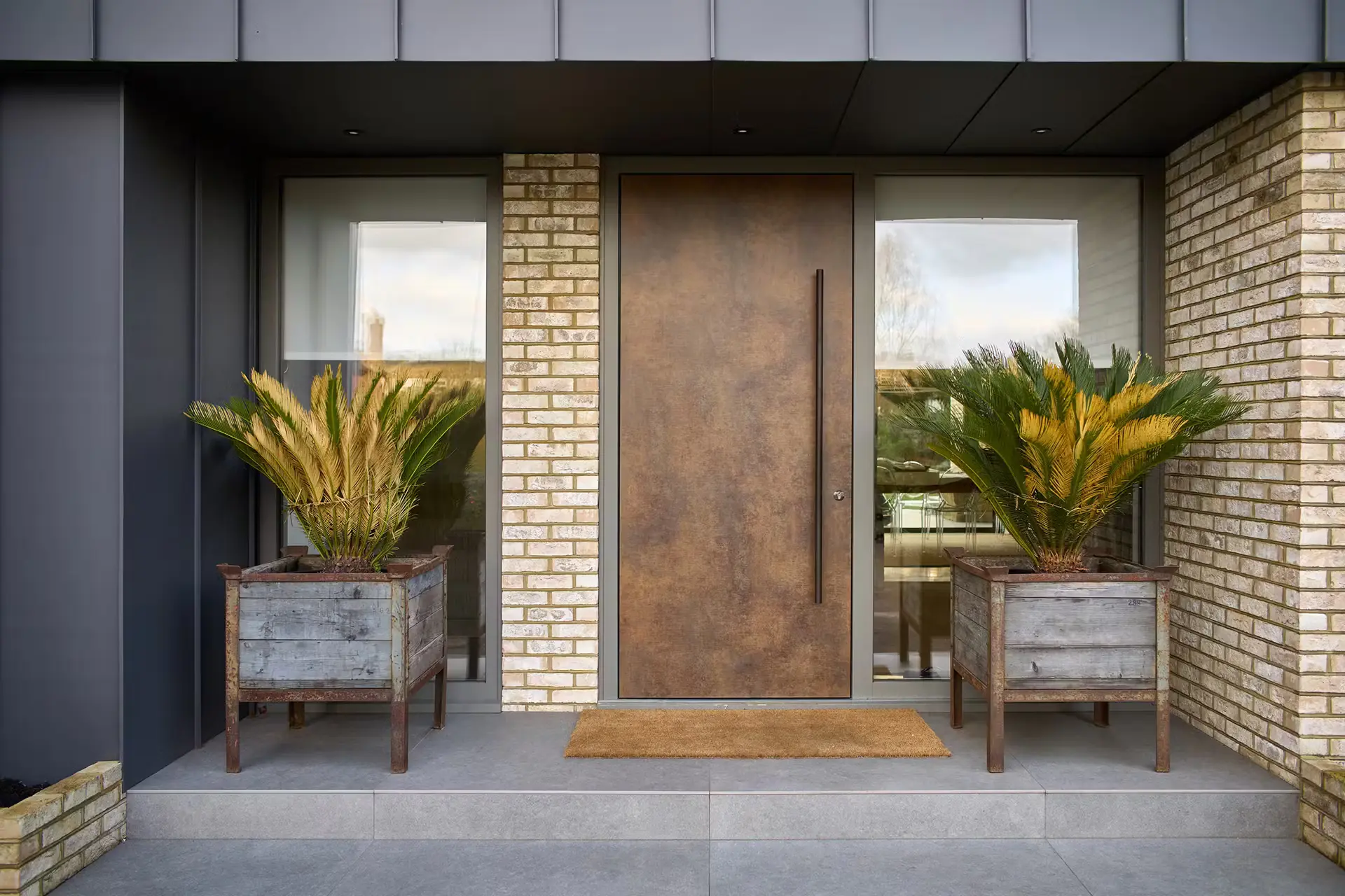 Classic Black Exterior Door – Timeless Elegance for Any Home Entrance.