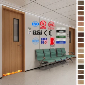 Custom-made timber fire doors offering 30, 60, and 90 minutes.