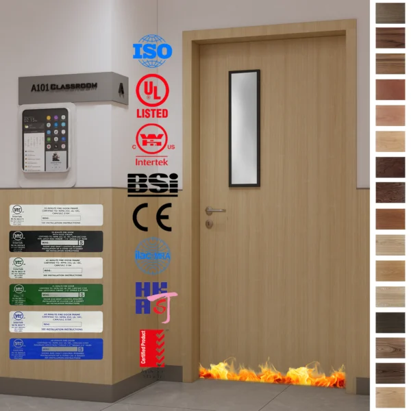Secure your school with top-rated prehung engineering wood doors.