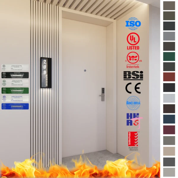 Upgrade interiors with a Fire Rated Door. UL WH solid wood doors offer waterproof, soundproof, and fireproof features for hotels. Durable and expertly crafted.