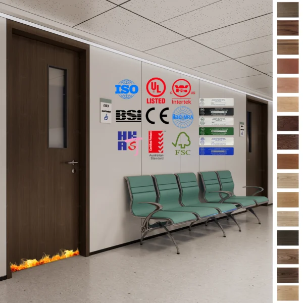 Discover our fire-rated doors, designed for hospital patient and operation rooms.