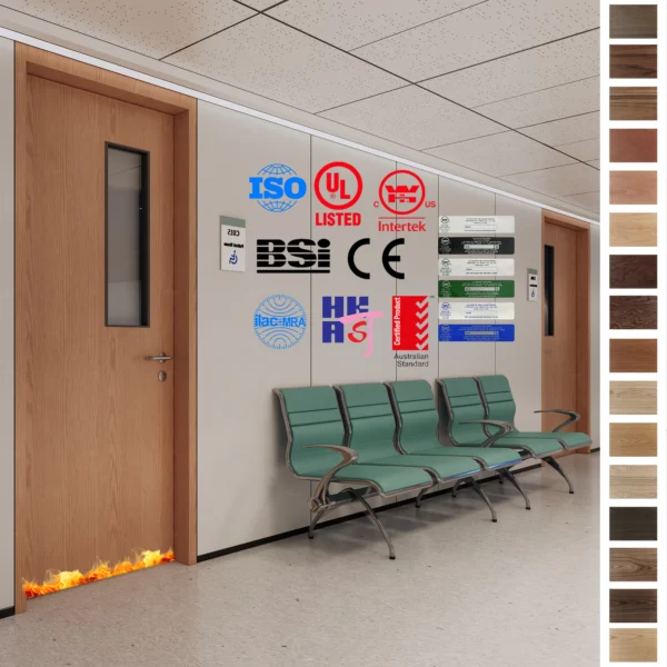 Find UL WH approved Fire Rated Doors for hospital projects in the Middle East.
