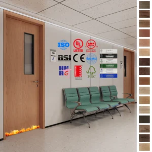 Find UL WH approved Fire Rated Doors for hospital projects in the Middle East.
