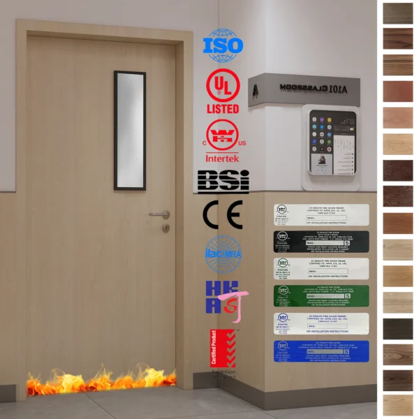 Shop UL WH listed Fire Rated Doors for classrooms in North America.