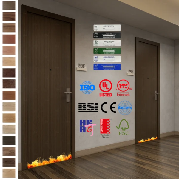AS certified Fire Rated Doors for Australian and New Zealand apartments.