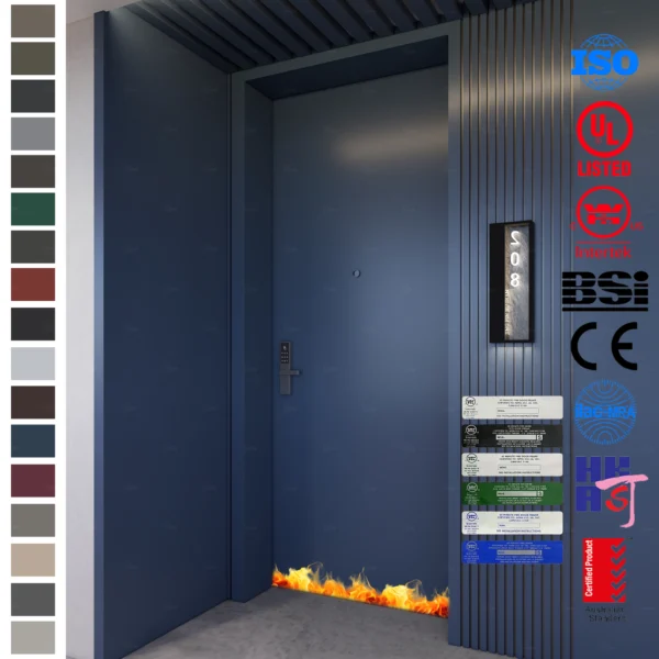 Yohome’s AS Certified Fire Door is designed for hotel guest rooms.