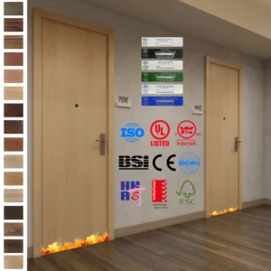 Enhance fire protection with Yohome’s AS Listed MDF Timber Door.