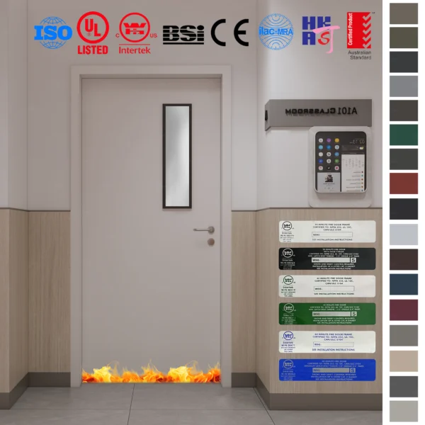 Protect your building with Fire Rated Door, AS Certified for 60/90 minutes.