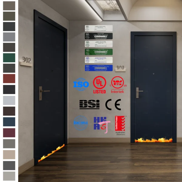 AS Listed Fire Rated Door ideal for apartment rooms.