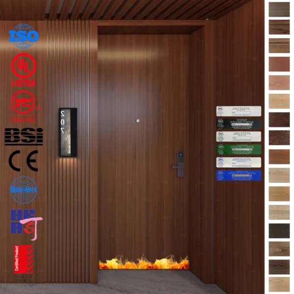 Fire Rated Doors for hotels and commercial projects.