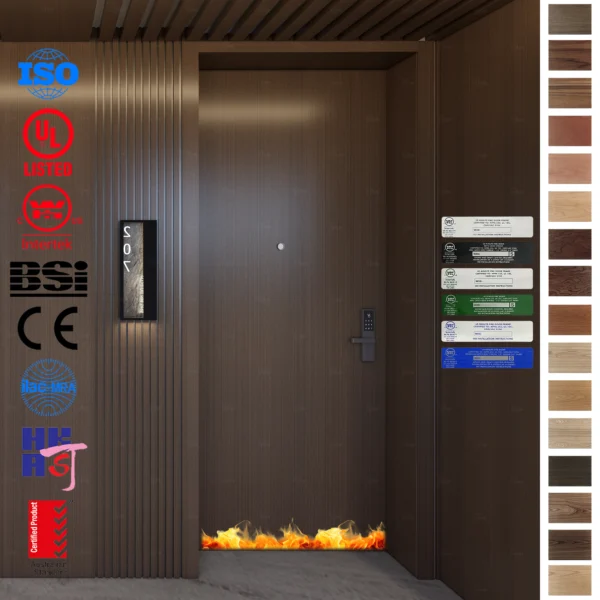 Get custom Fire Rated Doors for hotels with 20-minute fire protection.