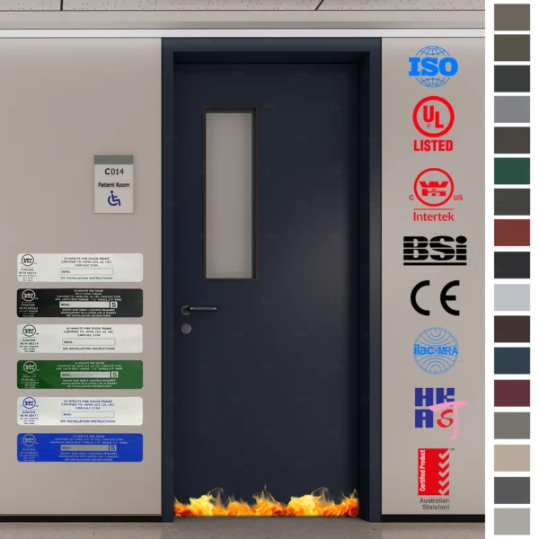 Fire Rated Door engineered for hospitals.