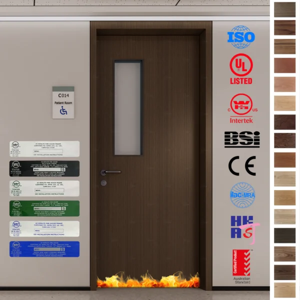 Discover a UL WH Listed Fire Rated Door with 90-minute thermal insulation.