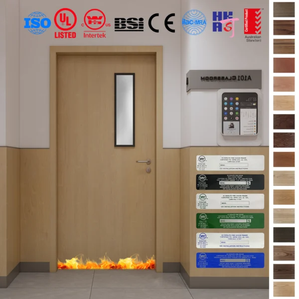 Fire Rated Door - Custom BS Listed oak fire doors to England Standard.