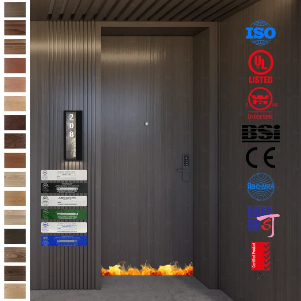 Get the best deals on MDF fire doors for hotel guest rooms.