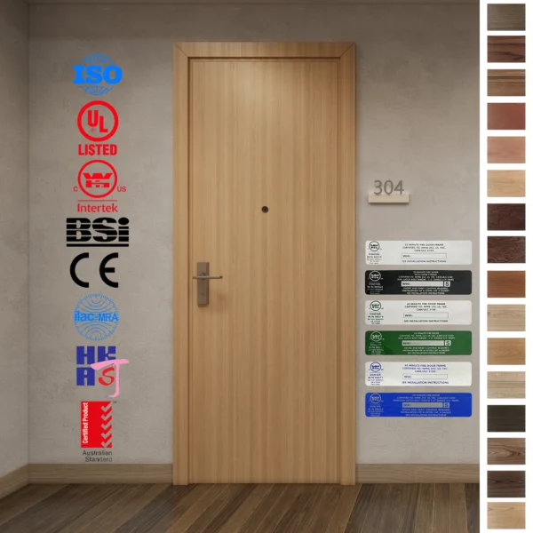 Discover our Fire Rated Door featuring solid wood composite MDF panels.