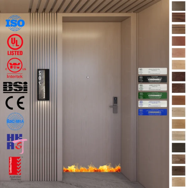 Experience top-tier safety and soundproofing with our Fire Rated Door.