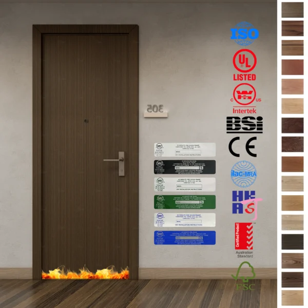 Discover AS certified FD30 oak fire doors for flats.
