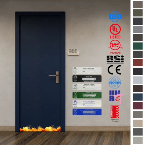 Ensure safety with FD60 Fire Rated Doors, compliant with Australian Standard AS1530.