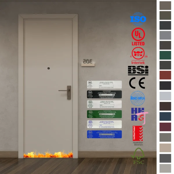 Fire Rated Door built to Australian Standard.